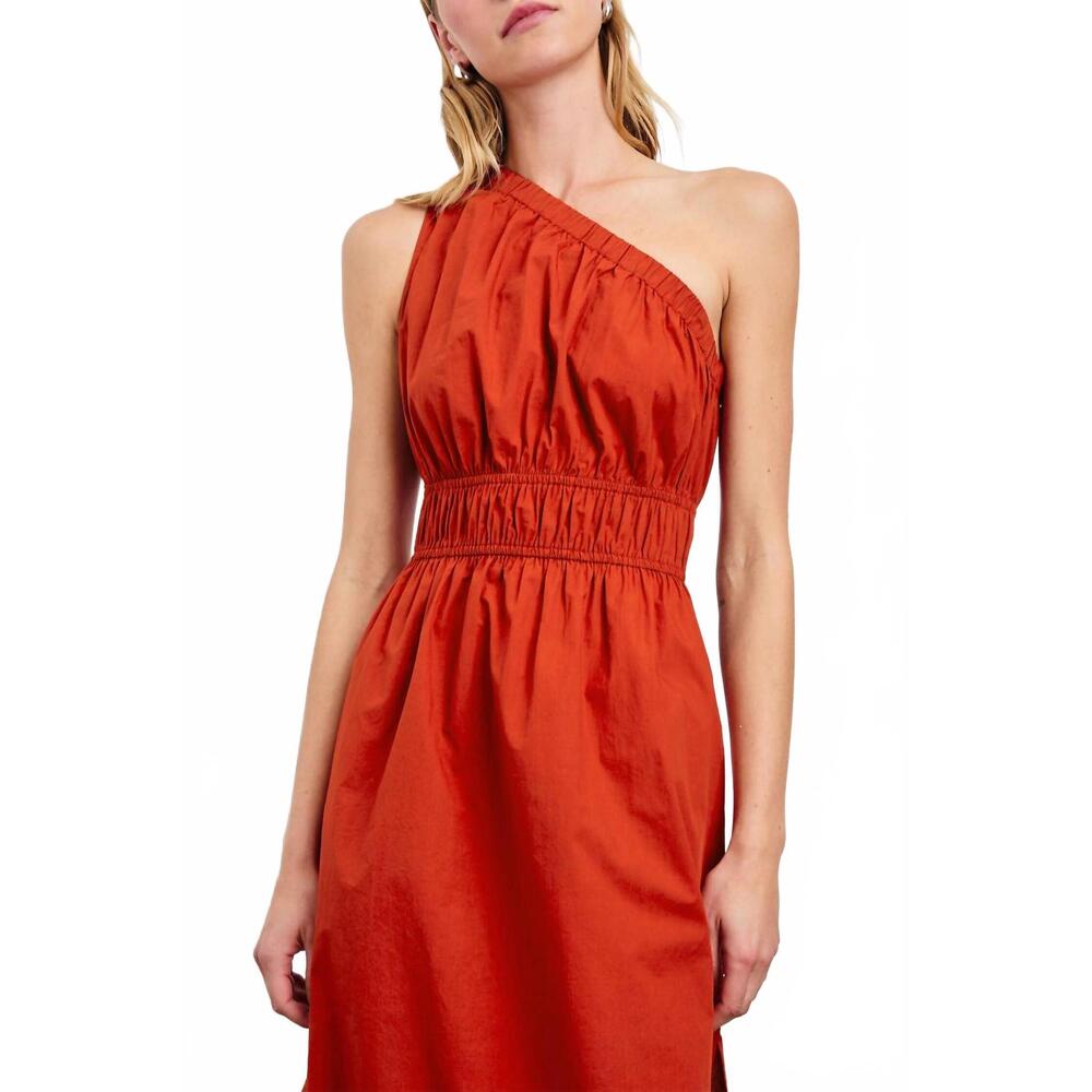 NEW RAILS selani midi dress in terracotta - Picture 6 of 6